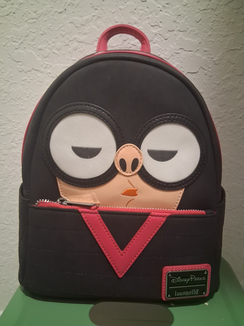 NWT Disney Parks x Loungefly Edna Mode Mini Backpack - Black & Pink